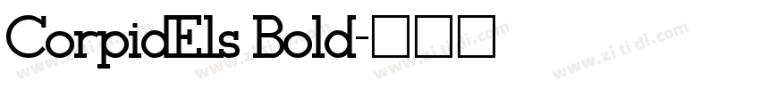 CorpidE1s Bold字体转换